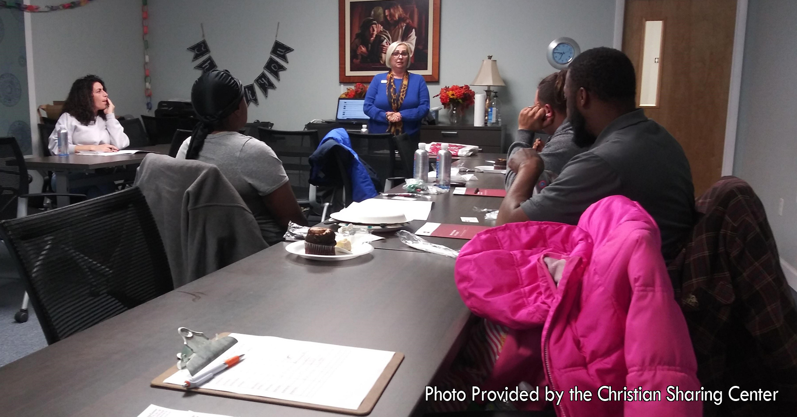 Teresa Engle, a LifeBuilder case manager captures a moment in one of the many classes that families take during their time with LifeBuilder. Here they are learning what it means to be a first-time homeowner. All the ins and outs on this new season of having a place to call home.