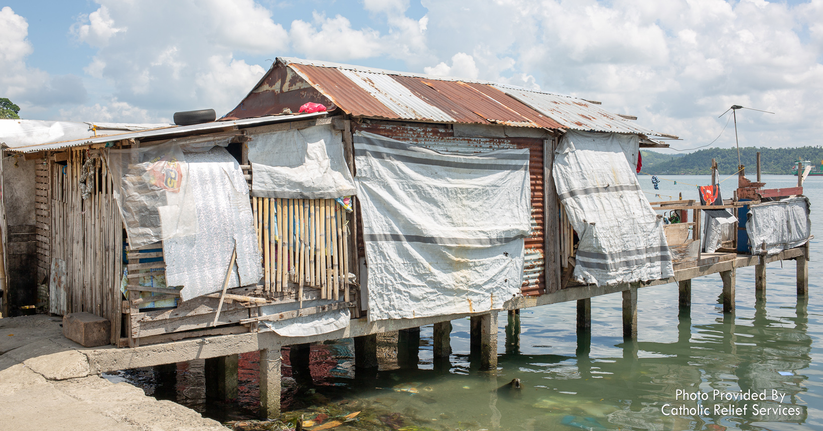 One of the most impacted areas from Typhoon Haiyan was the Anibong coastal district. The typhoon washed away a majority of houses and local buildings.