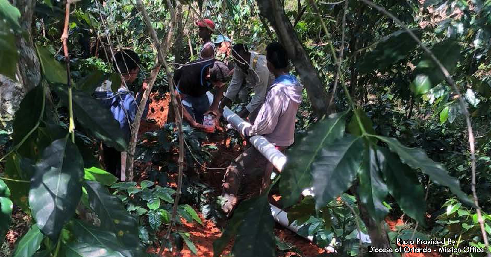 Building a pipeline on a mountain is a tough job. Sometimes the terrain is not so easy to maneuver around.