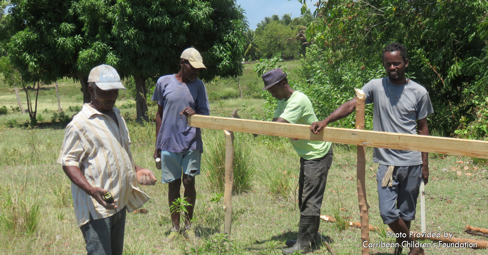 Ground was broken for the Medical Clinic on Île-à-Vache in March 2018. On this remote island in Haiti there are no modern construction tools or equipment.  Everything is done through manual labor with crude tools.