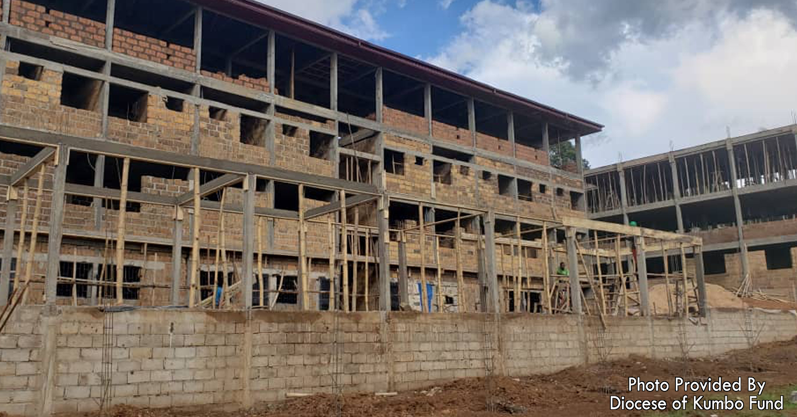 School building under construction