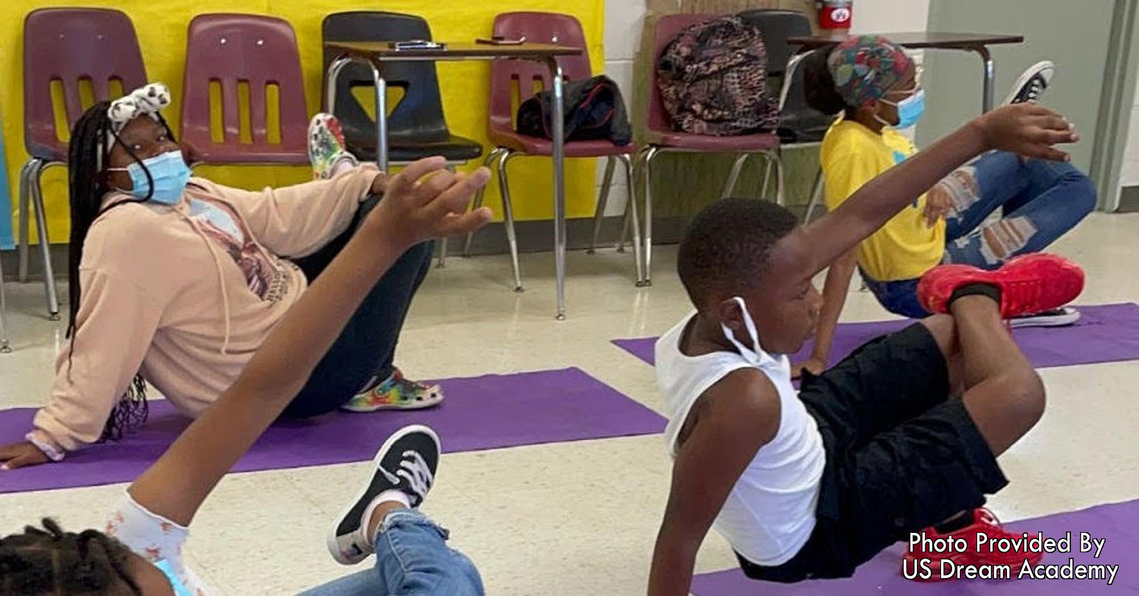 A different group yoga class.